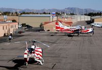 61B Airport - Boulder City flight line - by J.G. Handelman