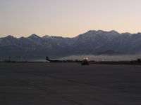 Bagram Air Base - Flight Liine early morning at Bagram, Afganistan - by CrewChief