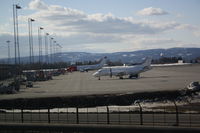 Oslo Airport, Gardermoen, Gardermoen (near Oslo), Akershus Norway (OSL) - LN-KKB Norwegian and Danish Air Transport are just standing there.... - by Samuel Gombos