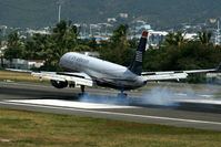 Princess Juliana International Airport, Philipsburg, Sint Maarten Netherlands Antilles (SXM) - landing with smoke - by Wolfgang Zilske