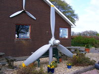 Eaglescott Airfield - outside of the club house at Eaglescott Airfield - by Chris Hall