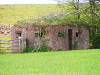 Exeter International Airport, Exeter, England United Kingdom (EGTE) - WWII pillbox on the perimeter of Exeter Airport - by Chris Hall