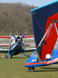 Popham Airfield Airport, Popham, England United Kingdom (EGHP) - GREAT SPRING DAY AT POPHAM. AN-2T HA-MKF, HUNT AVON-BLADE R100(1) G-BZUZ - by BIKE PILOT
