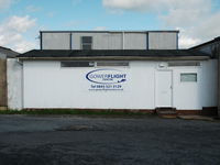 Swansea Airport, Swansea, Wales United Kingdom (EGFH) - Flight office of Gower Flight Centre based at Swansea Airport. - by Roger Winser