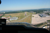Flugplatz Freiburg Airfield - short final, taken from Cessna 150, D-ECIY - by J. Thoma