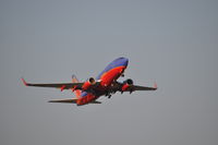 Manchester Airport (MHT) - SWA 737-700 Departing Runway 24 - by Gil Malnati