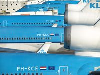 Amsterdam Schiphol Airport, Haarlemmermeer, near Amsterdam Netherlands (AMS) - A part of the MD 11 fleet of KLM - by Willem Goebel