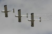 RAF Fairford Airport, Fairford, England United Kingdom (EGVA) - Texan Team, three disabed pilots flying close formation in these ultra lights - taken at the Royal International Air Tattoo 2010 - by Steve Staunton
