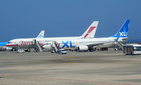 Tenerife South Airport (Reina Sofía), Tenerife Spain (GCTS) - holiday planes on their parking position at Teneriffe Sur - by Thomas Ranner