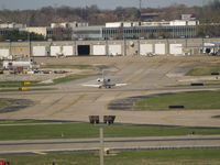Lambert-st Louis International Airport (STL) - HEADING AWAY FROM CAMERA TOWARD NORTHEND OF HANGERS - by Gary Schenaman