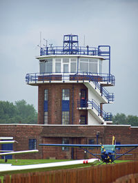 City Airport Manchester, Manchester, England United Kingdom (EGCB) - Barton Tower. I think its the oldest active tower in Britain - by Manxman