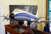 Farnborough Airfield Airport, Farnborough, England United Kingdom (EGLF) - large scale model of Royal Aircraft Establishment's Vickers Viscount XT575. The cockpit is now preserved at the Brooklands Museum. - by Chris Hall