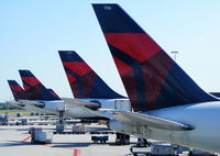 Amsterdam Schiphol Airport, Haarlemmermeer, near Amsterdam Netherlands (EHAM) - Delta A330's at Schiphol - by Chris Hall