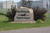 New Richmond Regional Airport (RNH) - Entrance marker - by Timothy Aanerud