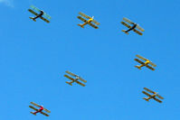 0000 Airport - Seven DeHavilland Moths with a Fly by at 2011 Baxterley Wings and Wheels Day. G-EMSY , G-ANEM , G-AHOO , G-AOBX , G-ANFM , G-ANEN and G-ANMY (DE470) - by Terry Fletcher