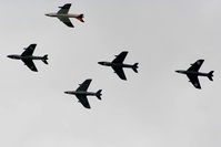Kemble Airport, Kemble, England United Kingdom (EGBP) - Hunter's displaying at the Cotswold Airshow - by Chris Hall