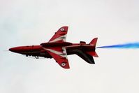 Kemble Airport, Kemble, England United Kingdom (EGBP) - Red Arrow's displaying at the Cotswold Airshow - by Chris Hall