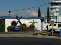 Moorabbin Airport, Moorabbin, Victoria Australia (YMMB) - Royal Victorian Aero Club building at Moorabbin. Control Tower behind. - by red750