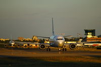 Bologna Airport (Guglielmo Marconi Airport) - taxing to the sunset! - by Brandolino Alessandro