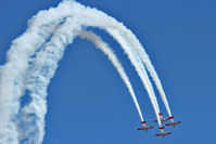 Wittman Regional Airport (osh) - The Aeroshell Display team in action at 2011 Oshkosh - by Terry Fletcher