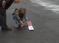 Santa Paula Airport (SZP) - RC drone High Wing Monoplane, wing disassembled - by Doug Robertson