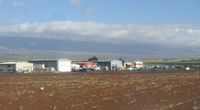 Kahului Airport (OGG) - The helicopter tour area at PHOG. - by Kreg Anderson