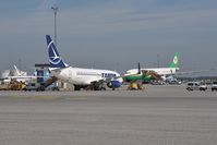 Vienna International Airport, Vienna Austria (LOWW) - Tarom Boeing 737-700 and Eva Air Airbus 330-200 - by Dietmar Schreiber - VAP