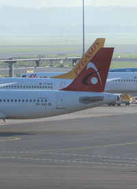 Amsterdam Schiphol Airport, Haarlemmermeer, near Amsterdam Netherlands (AMS) - The PH-AAZ and the TC-AAZ together on Schiphol Airport - by Willem Goebel