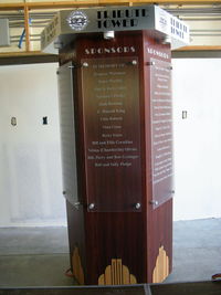 Santa Paula Airport (SZP) - Aviation Museum of Santa Paula Sponsor Tribute Tower. Please consider making a donation. - by Doug Robertson