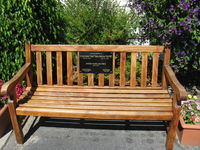 Santa Paula Airport (SZP) - Pilot Tribute Plaque and Bench-at CP Aviation - by Doug Robertson