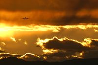 Mc Carran International Airport (LAS) - Landing RWY7L with awesome sunset. - by Brad Campbell