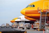 Leipzig/Halle Airport, Leipzig/Halle Germany (EDDP) - Sun afternoon lining up on DHL Air Hub Leipzig. - by Holger Zengler