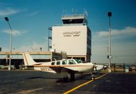 Igor I Sikorsky Memorial Airport (bdr) - Beech Aircraft and Airport Control Tower at Bridgeport Municipal Airport, Bridgeport, CT - circa 1980's - by scotch-canadian