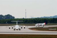 Leipzig/Halle Airport, Leipzig/Halle Germany (EDDP) - Lining up for further operations on rwy 26R.... - by Holger Zengler