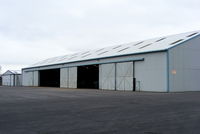 Nottingham Airport - main hangar at Nottingham-Tollerton - by Chris Hall