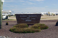 Davis Monthan Afb Airport (DMA) - The entrance to AMARC at Davis-Monthan AFB, Tucson, AZ.  U.S.  Goverment Aircraft Storage Facility, also known as the  The Bone Yard. - by Thomas P. McManus