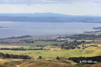 Rotorua Airport - Rotorua Airport is on the southern shore of Rotorua Lake - by Peter Lewis