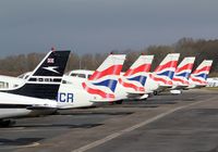 Wycombe Air Park/Booker Airport, High Wycombe, England United Kingdom (EGTB) - The Airways fleet lined up ready for use on Sunday morning - by G TRUMAN