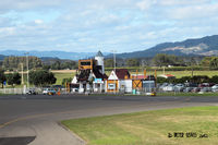 Whakatane Aerodrome - Whakatane Airport's funky passenger terminal - you either love it or hate it. - by Peter Lewis