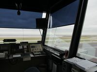 Burke Lakefront Airport (BKL) - A view from inside the Air Traffic Control Tower at Burke.  - by aeroplanepics0112