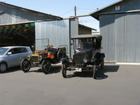 Santa Paula Airport (SZP) - First Sunday Aviation Museum of Santa Paula Open House/Fly-In invites car clubs. These Model Ts are restored finer than Henry Ford originally built them, valued as the precious ore Unobtainium. - by Doug Robertson
