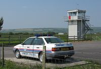 Pembrey Airport, Pembrey, Wales United Kingdom (EGFP) - Control Tower and airport security vehicle. - by Roger Winser
