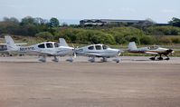 Swansea Airport, Swansea, Wales United Kingdom (EGFH) - Busy day at the airport - visiting aircraft. - by Roger Winser