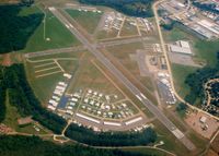 Shreveport Downtown Airport (DTN) - Over Shreveport's Downtown Airport. Runway 05/23 has been resurfaced. - by paulp