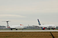 Vancouver International Airport, Vancouver, British Columbia Canada (YVR) - AviaEnergo IL-62 and Yakutia B757 in YVR for Vancouver Olympics - by metricbolt