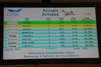Charlottetown Airport, Charlottetown, Prince Edward Island Canada (CYYG) - These are the five destinations on scheduled flights from Charlotteville. - by Tomas Milosch