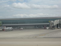 Daniel Oduber International Airport - Arriving at our gate... - by Mark Silvestri