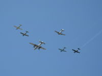 Camarillo Airport (cma) - Condor Squadron formation flight over 26 with N45366 'D-Day Doll' - by Doug Robertson