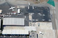 Long Beach /daugherty Field/ Airport (LGB) - Looking down on the Catalina Flying Boats, and Signature Aeroplex - by Nick Taylor