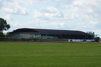 X4PK Airport - The surviving WWII J type hangar at Pocklington - by Chris Hall